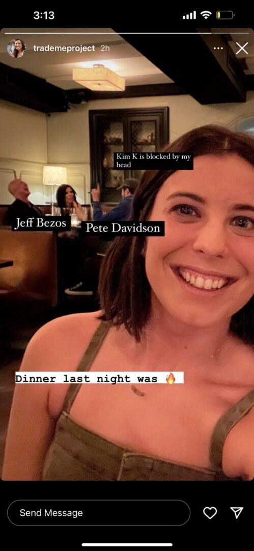 Kim Kardashian and Jeff Bezos At A Hollywood Restaurant