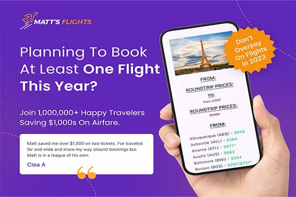 Beat rising airfare costs with Matt’s Flights